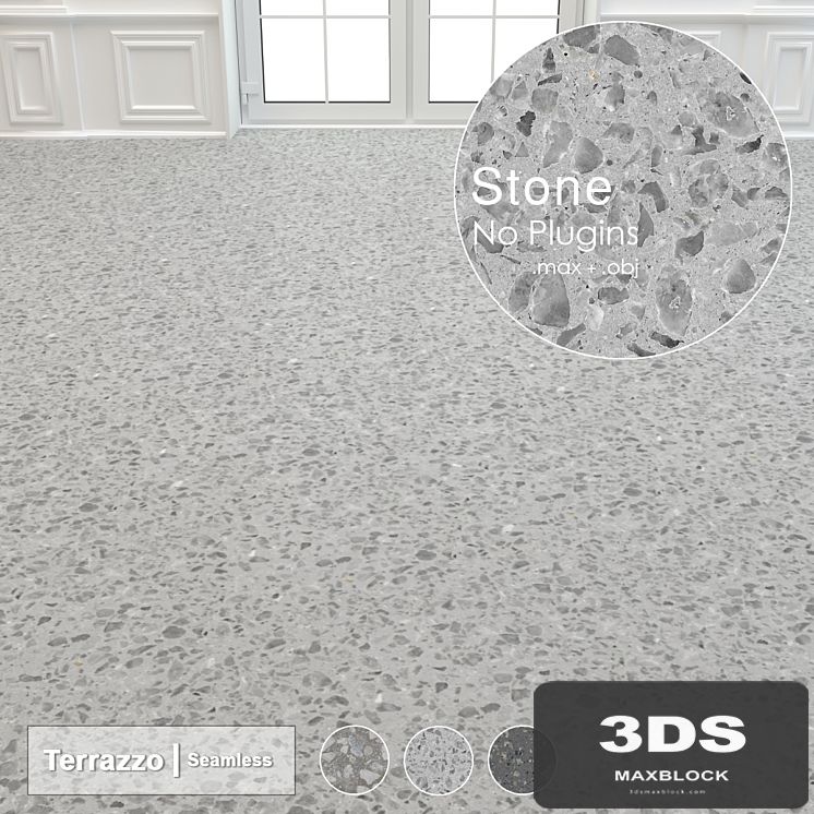 Seamless Terrazzo Stone 004
