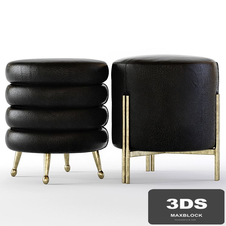 Kelly Wearstler Melange and Laurel Stools