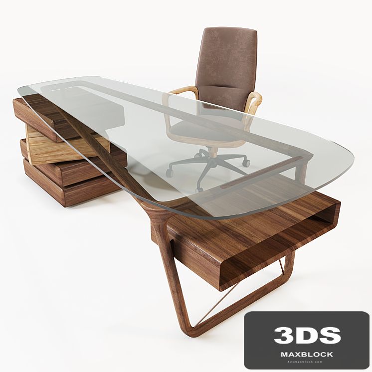 Ceccotti Collezioni: Desk Omaggio and ArmChair Vossia Mid