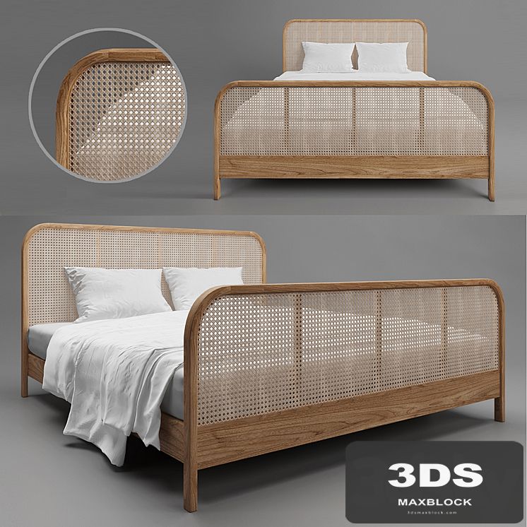 Rattan bed