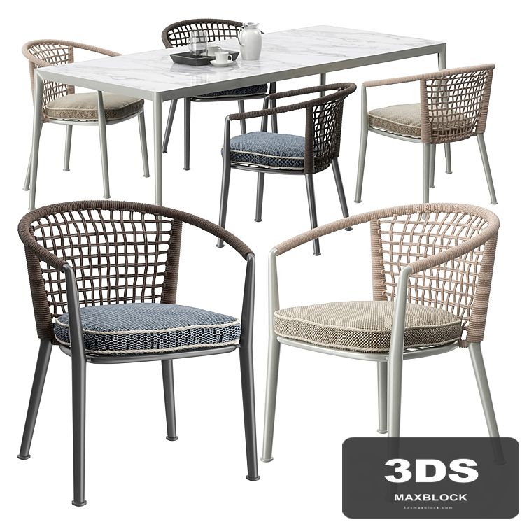 B & B Italia Outdoor ERICA '19 chairs set