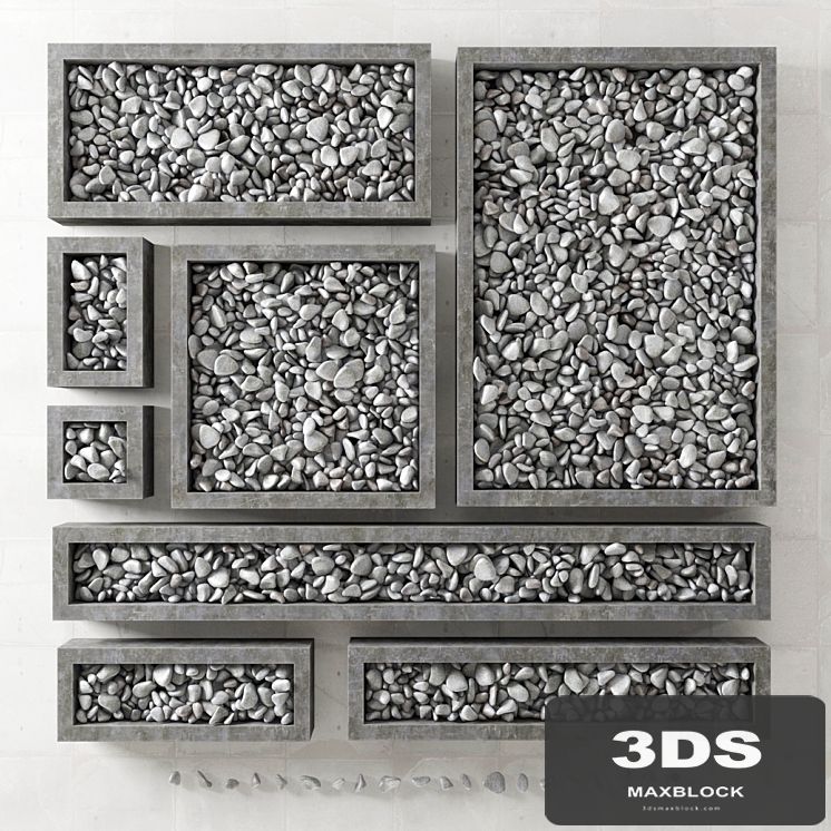 Pebble form / Pebble in square shapes
