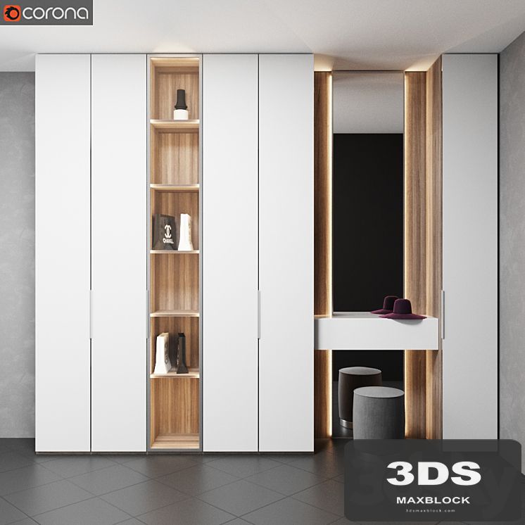 Hall Wardrobe OLIVIERI GLASS