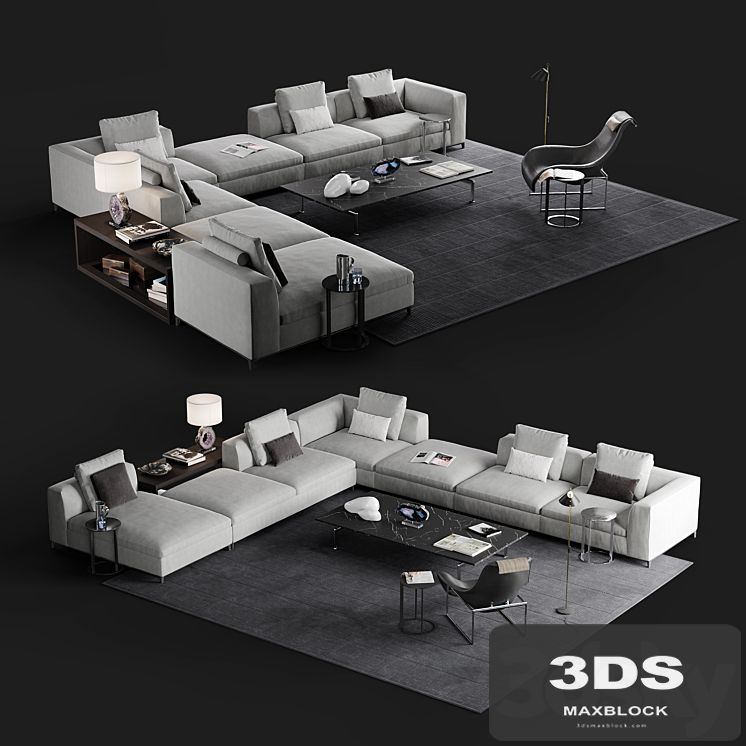 B & B Michel Club sofa set