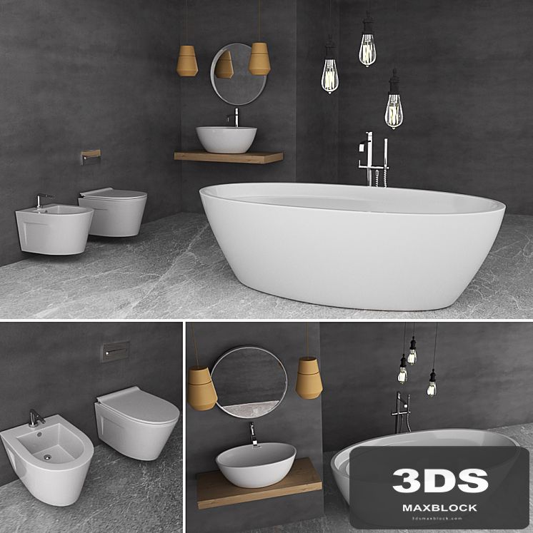 Bathroom Set Wave