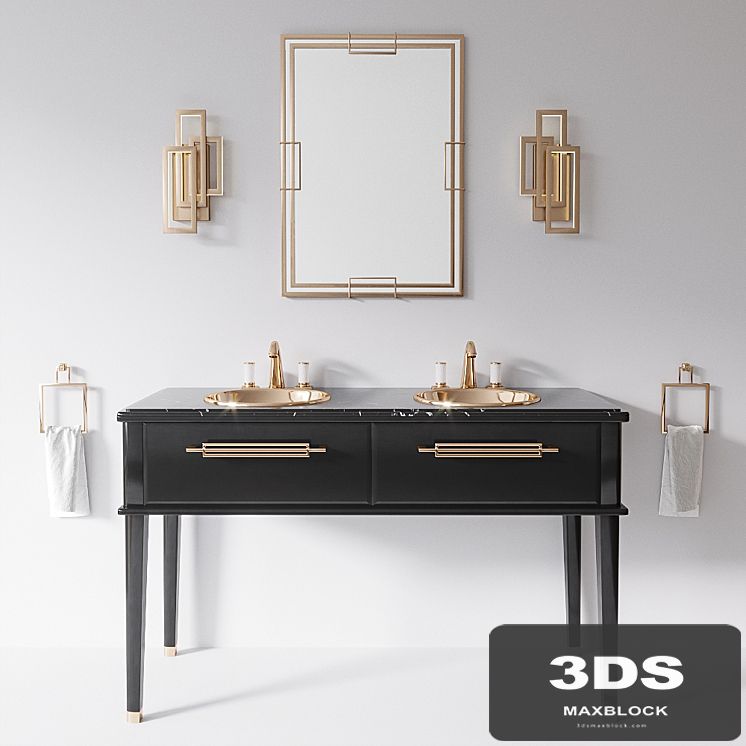 Riviere Black Nero Marquinia 2x sink by Oasis Group