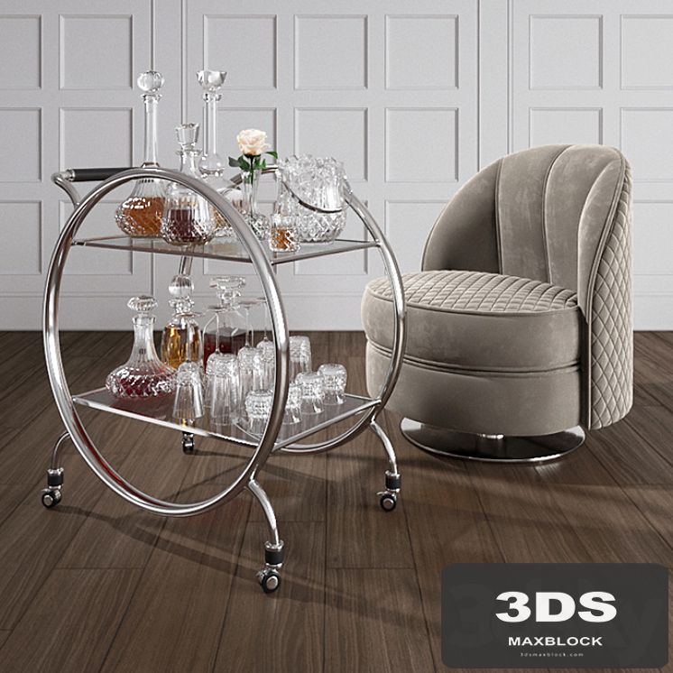 Art Deco Bar set