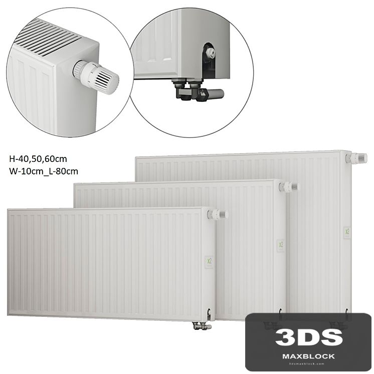 Steel panel radiators Kermi therm-x2 Profil L-80