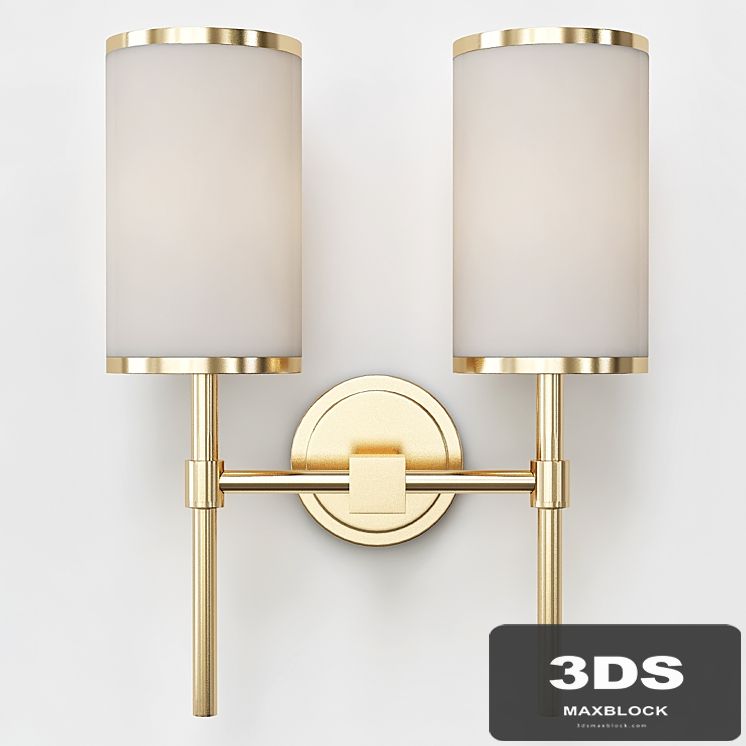 John Richard Modern Brass Wall Sconce
