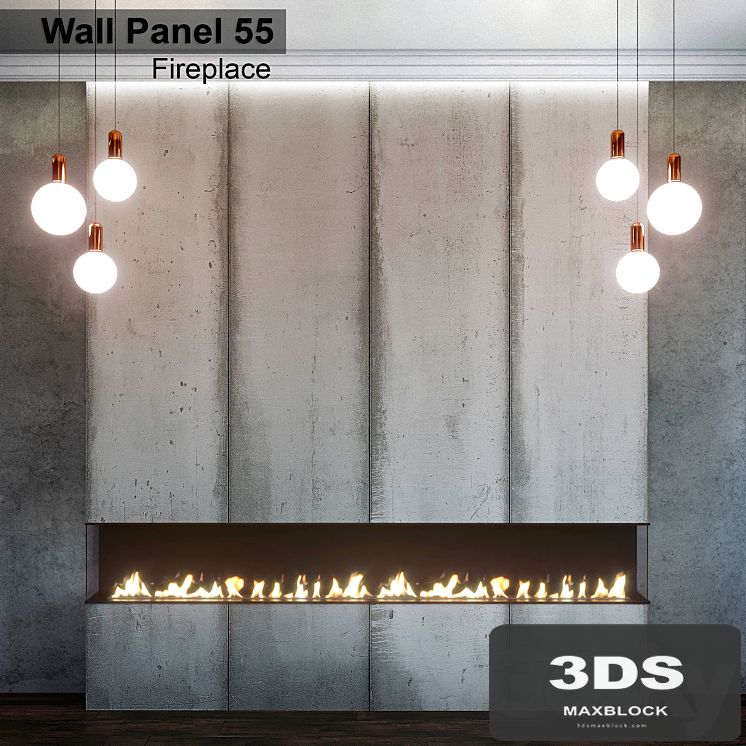 Wall Panel 55. Fireplace