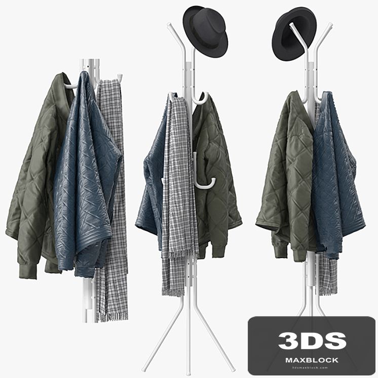 Metal Tripod Stand Coat Rack