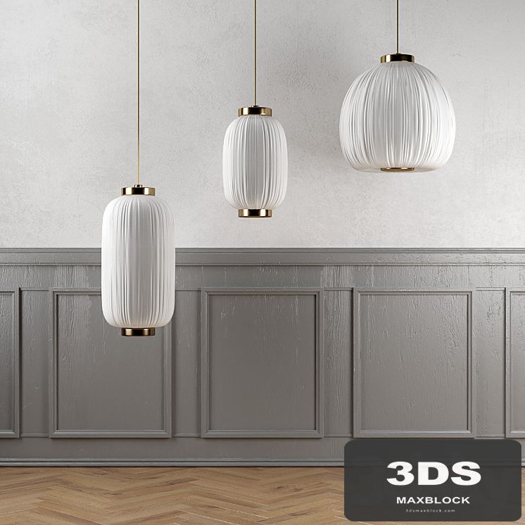 A set of Bloomingville lamps with floor and walls