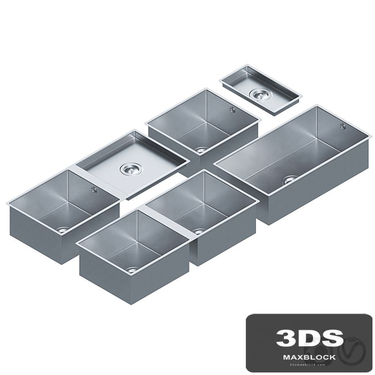Stainless Steel Sinks by Dornbracht Set 02