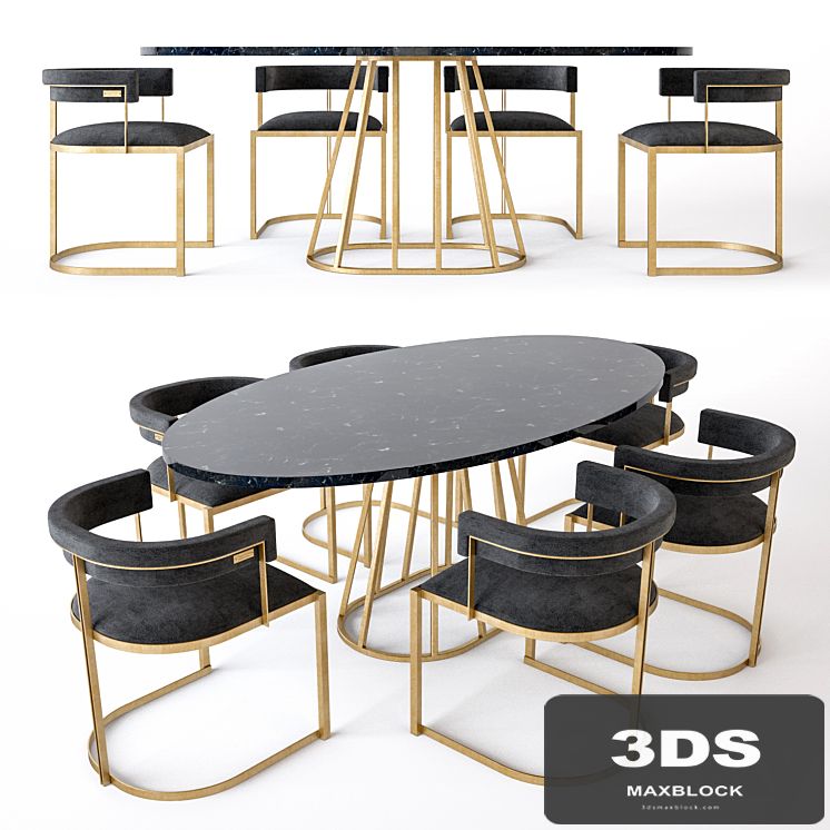 Fitzgerald chair and Aile Rooma Design & Furniture table