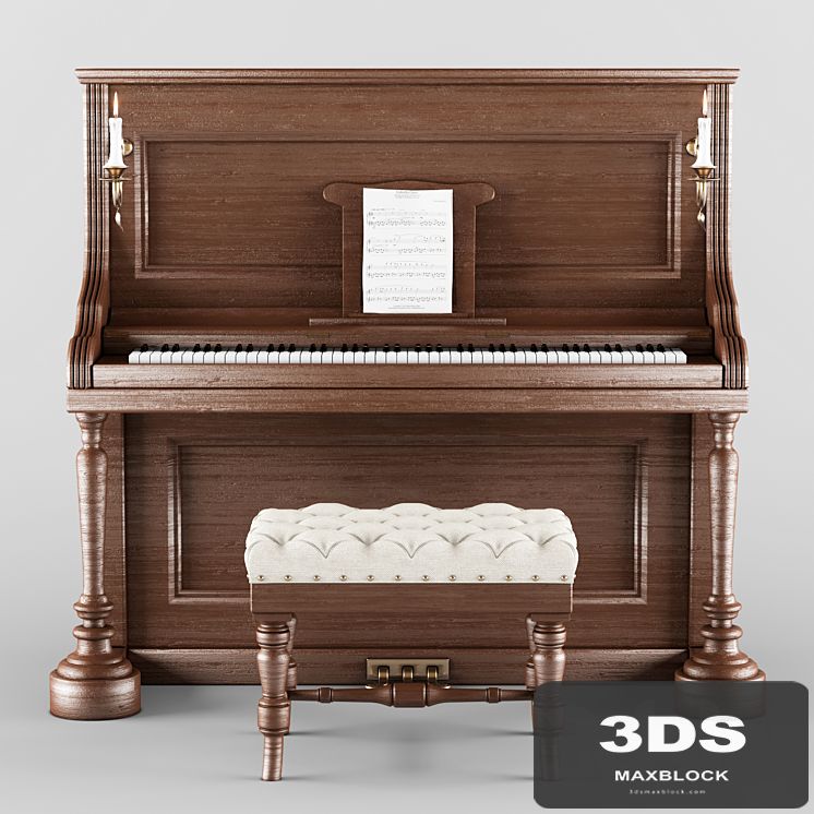 Vintage wood piano