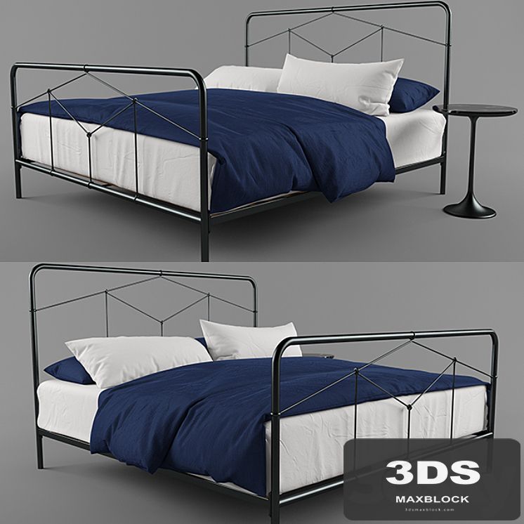 Crate & Barrel Casey Iron Bed
