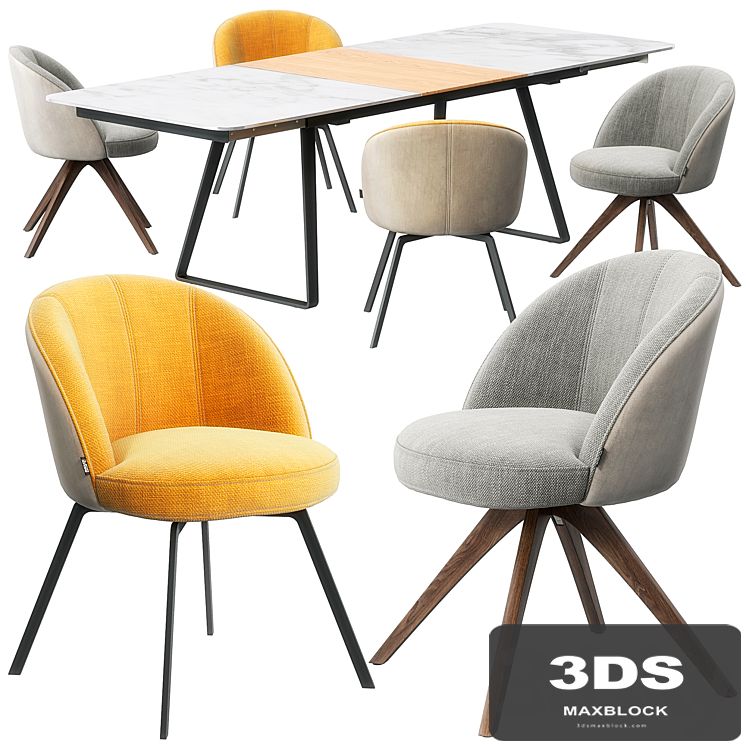 Rolf Benz 629 chair set