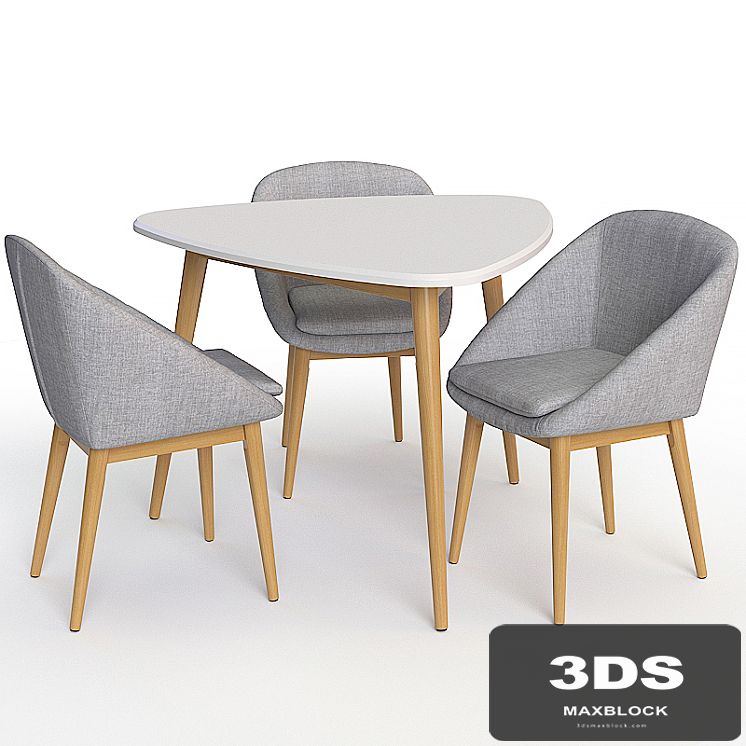 Dining group Jimi La Redoute. Table + chair