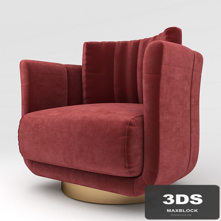 Zesthome Red Armchair