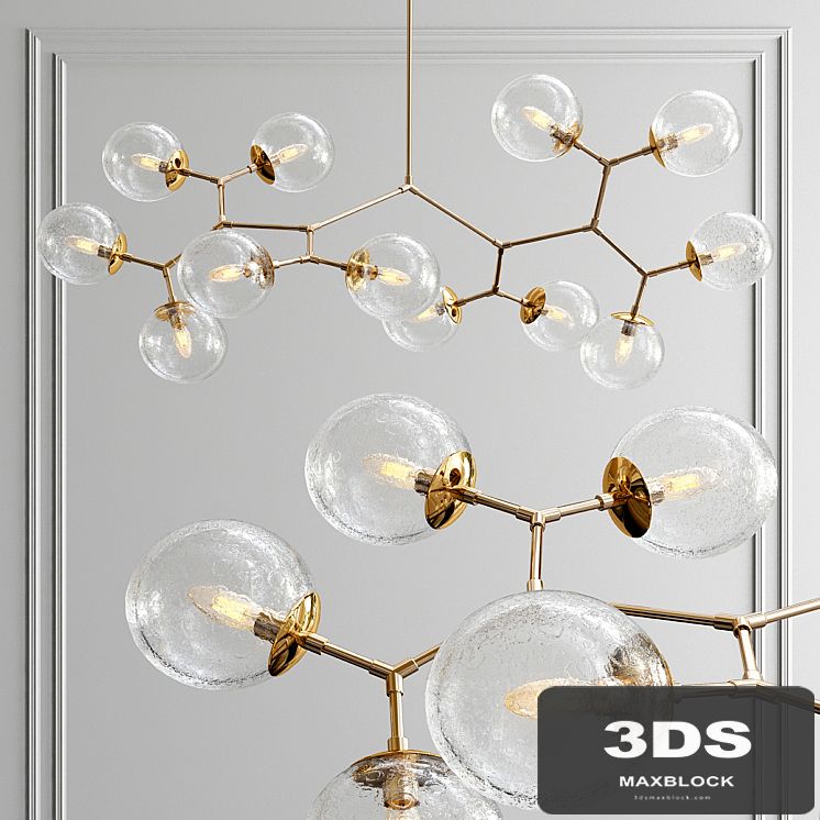 Custom 12 light vintage glass fixture