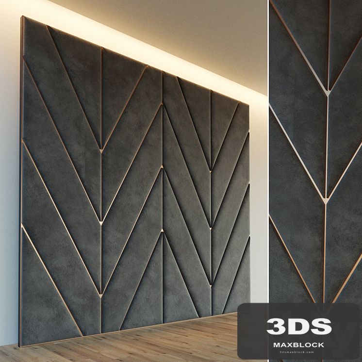 Decorative wall. Soft panel. 28