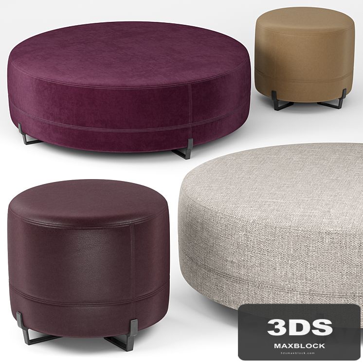 New York round poufs - Poliform