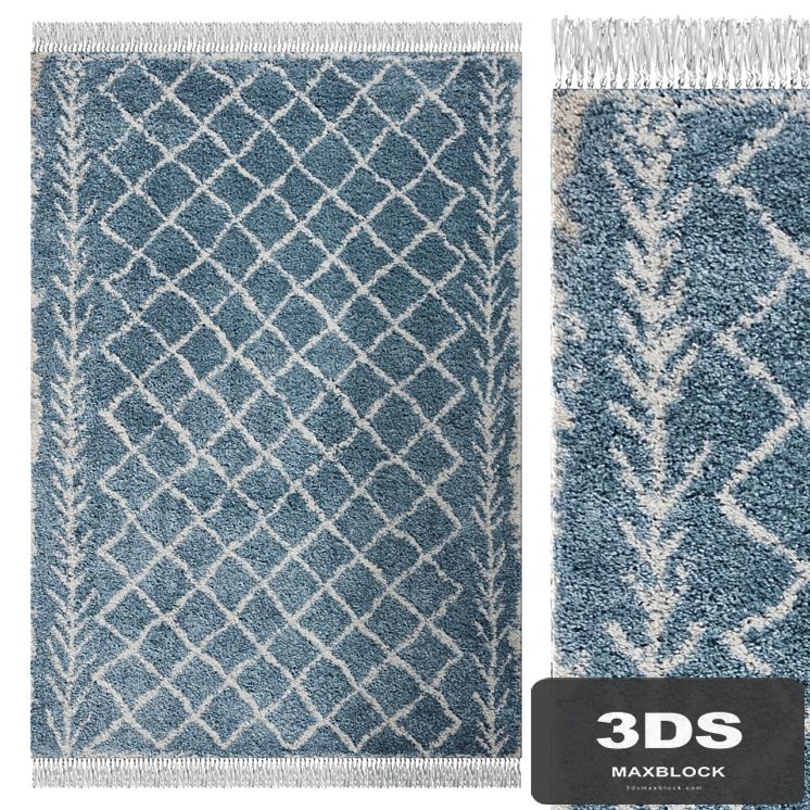 Carpet Think Rugs Boho 7043 Blue
