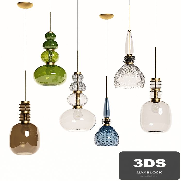 Suspended lamps Carnival by Vintage