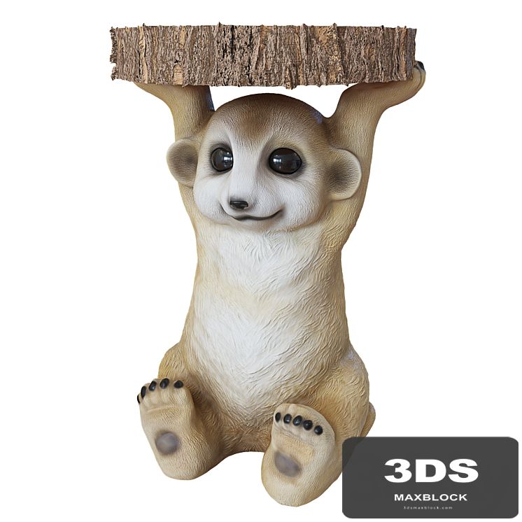 Side Table Animal Mini Mongoose