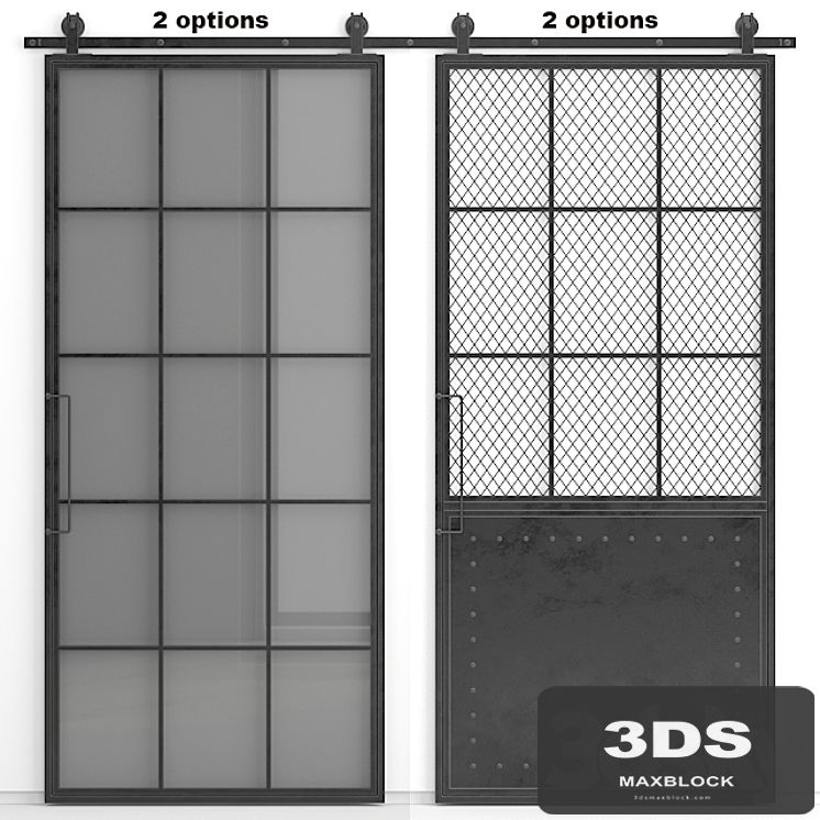 Barn (sliding) doors Mountain French