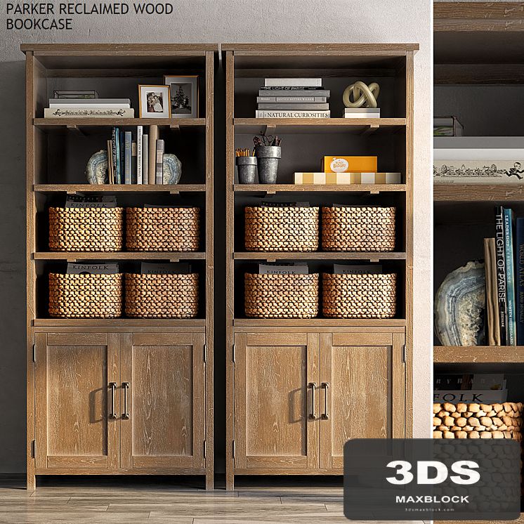 Pottery barn PARKER RECLAIMED WOOD BOOKCASE