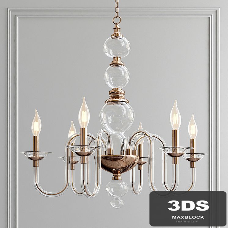 Blown Glass Chandelier