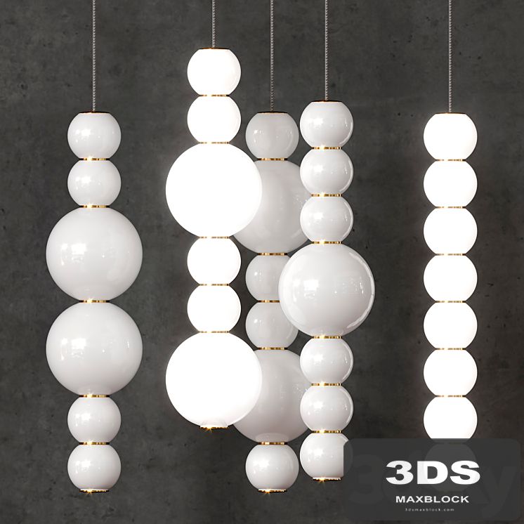 A set of lamps_Formagenda_PEARLS DOUBLE