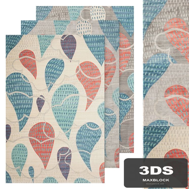 Carpet RugVista set Happy Rain