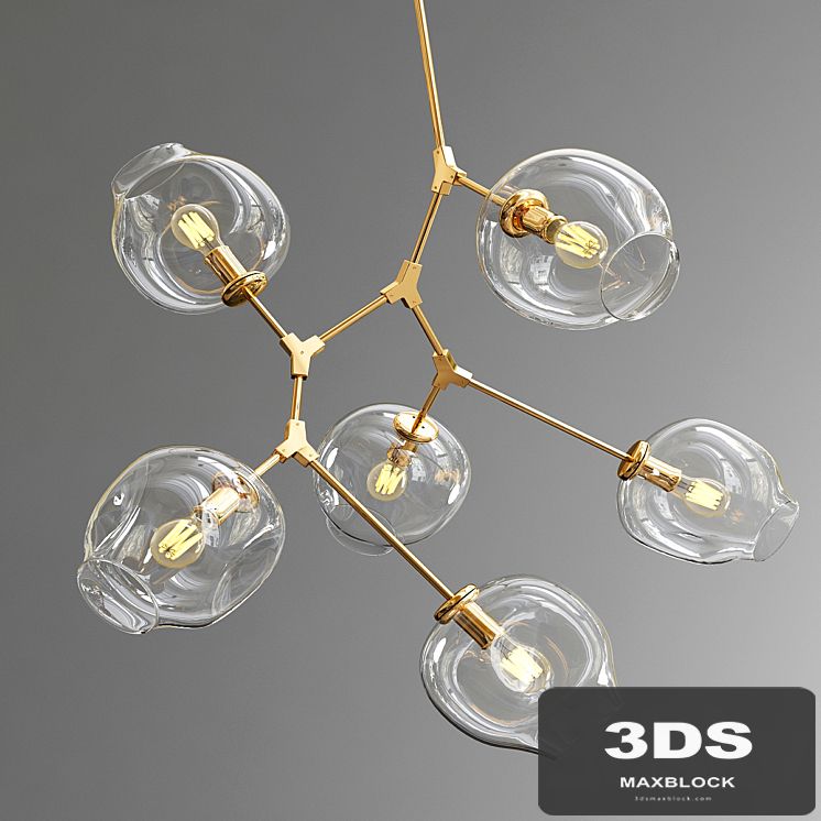 Branching bubble 6 lamps