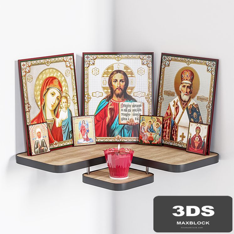 Iconostasis with icons