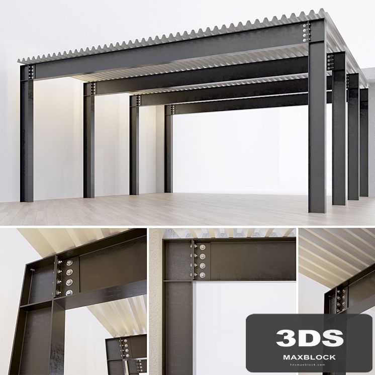 Metal construction. Beam. Column