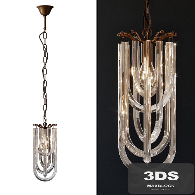 Suspended chandelier Gloss