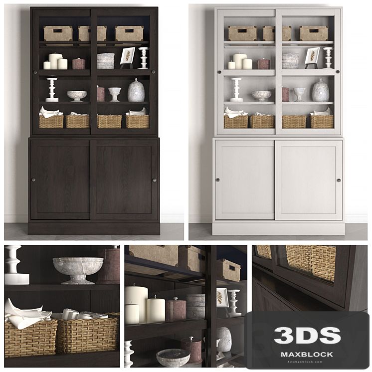 Wardrobe Havsta / Havsta with sliding doors