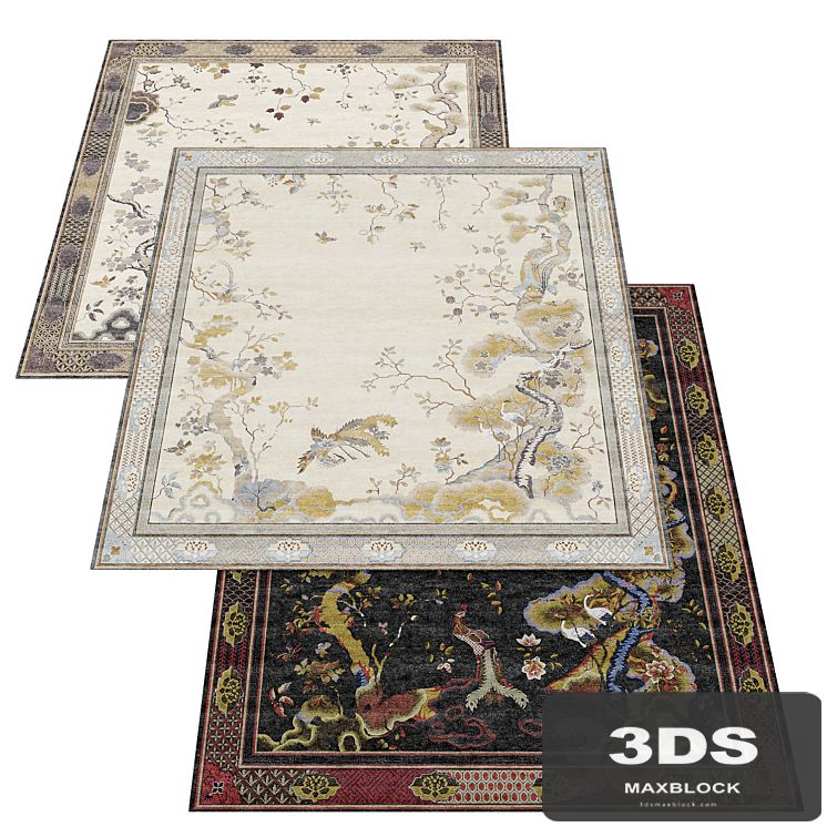 Tapis Rouge Chinoiserie