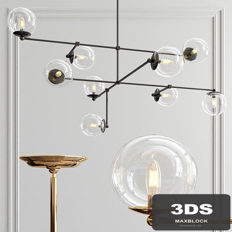 Communique 9-Light Oiled Bronze Chandelier