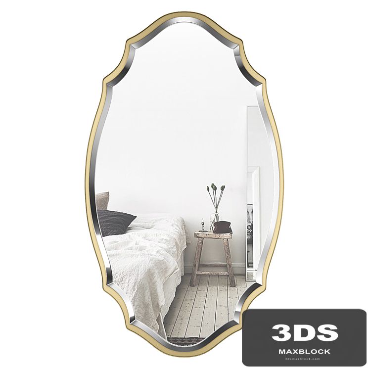 Blaisdell Horizontal Gold Wall Mirror WRLO8574