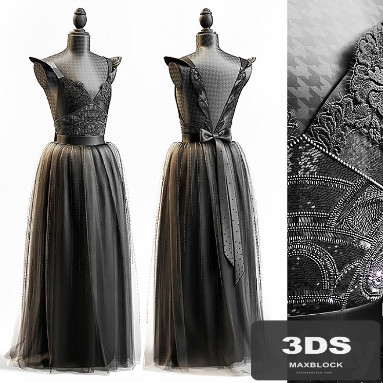 BLACK WEDDING DRESS