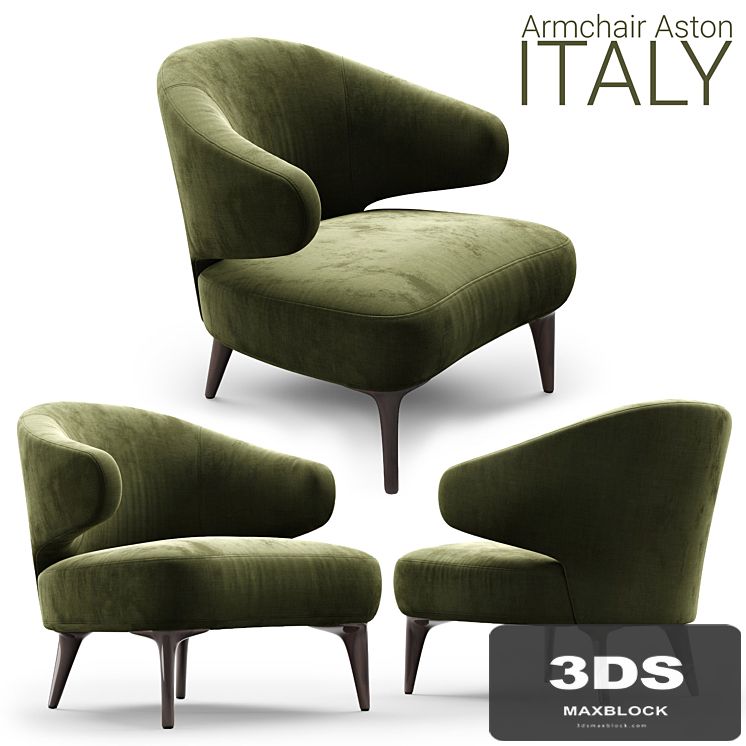 Armchair Minotti Aston 1 OLIVE