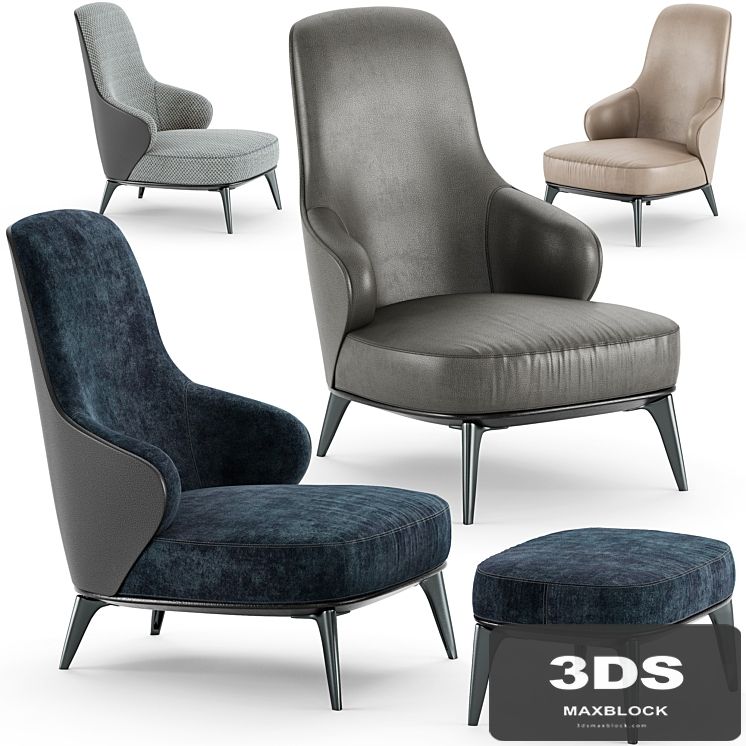 Minotti Leslie Bergere Armchair
