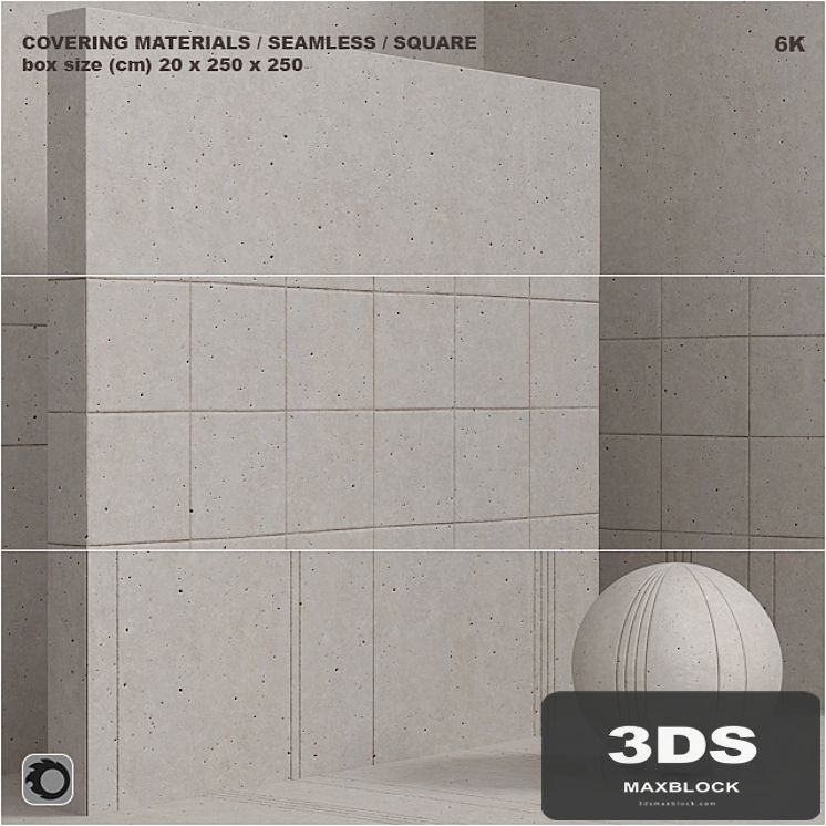 Material (seamless) - plaster, concrete, panel set 95