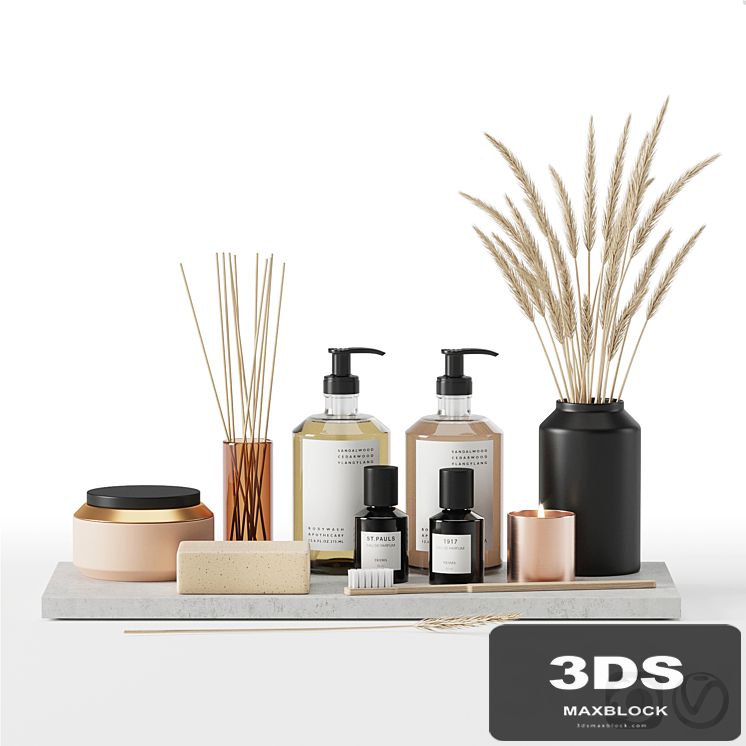Bathroom accessories set 01