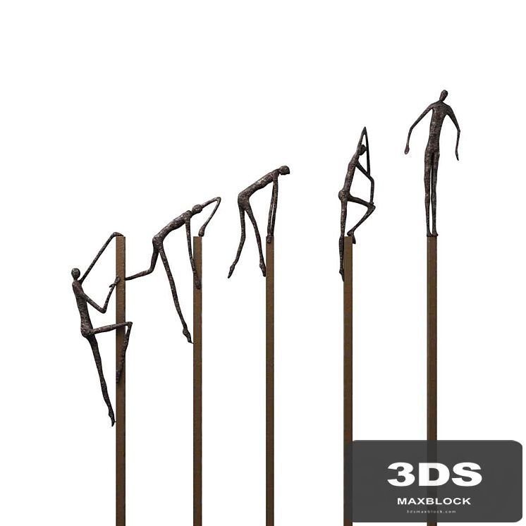 Gardeco SURPASS Bronze sculpture 3d model