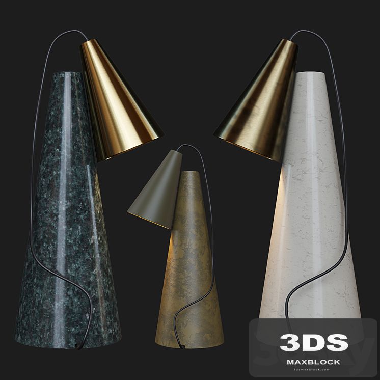 38 copper table lamp