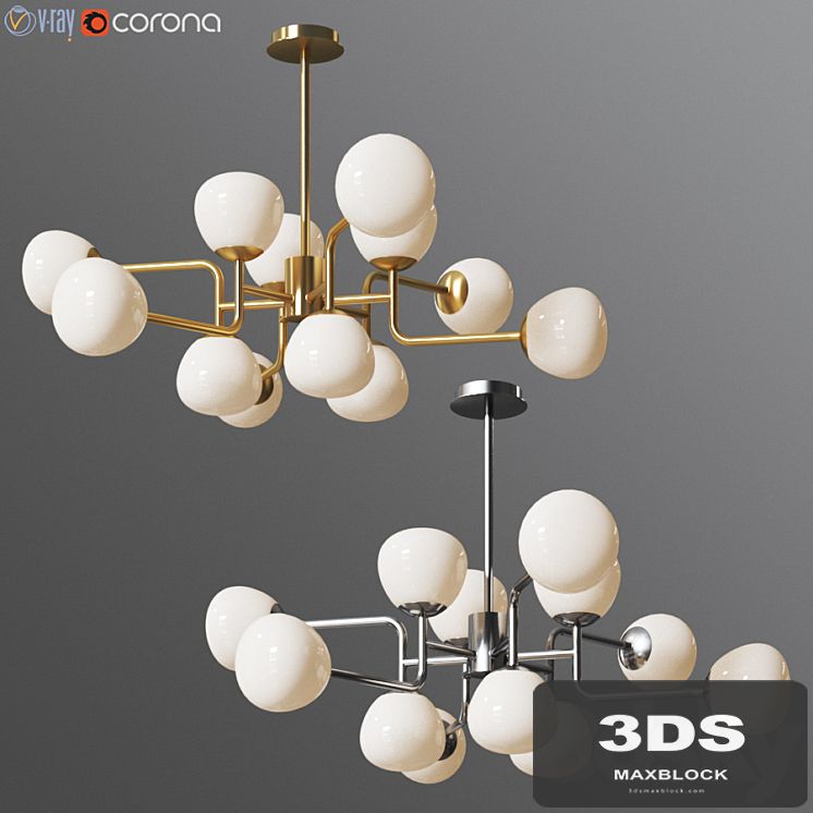 Chandelier Erich MOD221-PL-12-G Gold / Chrome